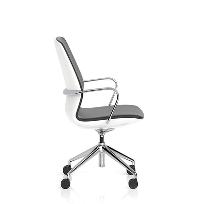 Mara Black PU White Shell Executive Office Chair