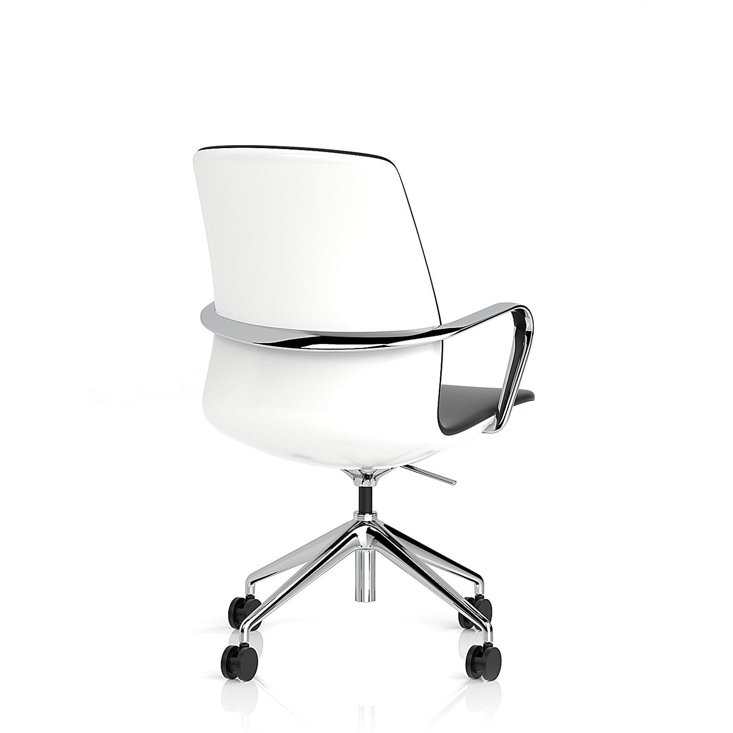 Mara Black PU White Shell Executive Office Chair