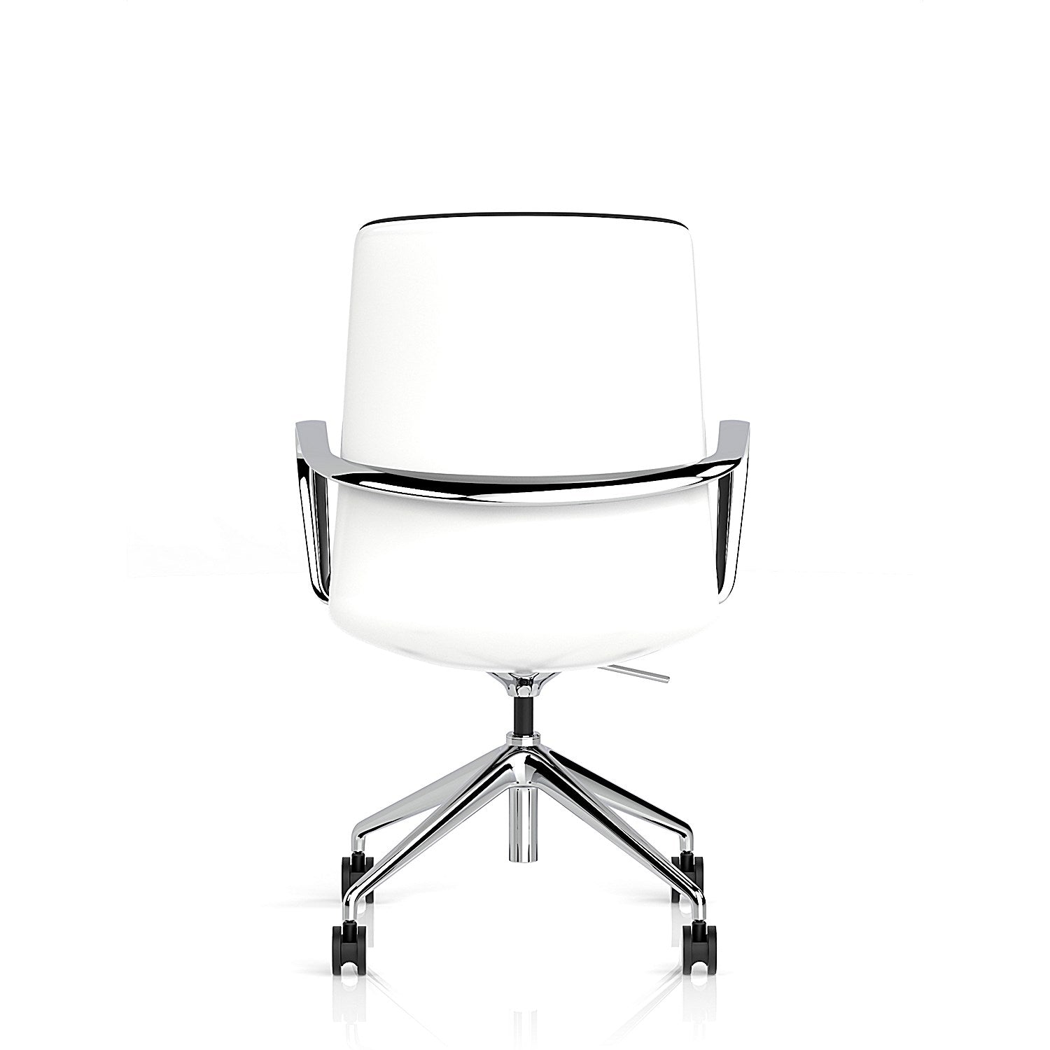 Mara Black PU White Shell Executive Office Chair Easy2Order : EX000275
