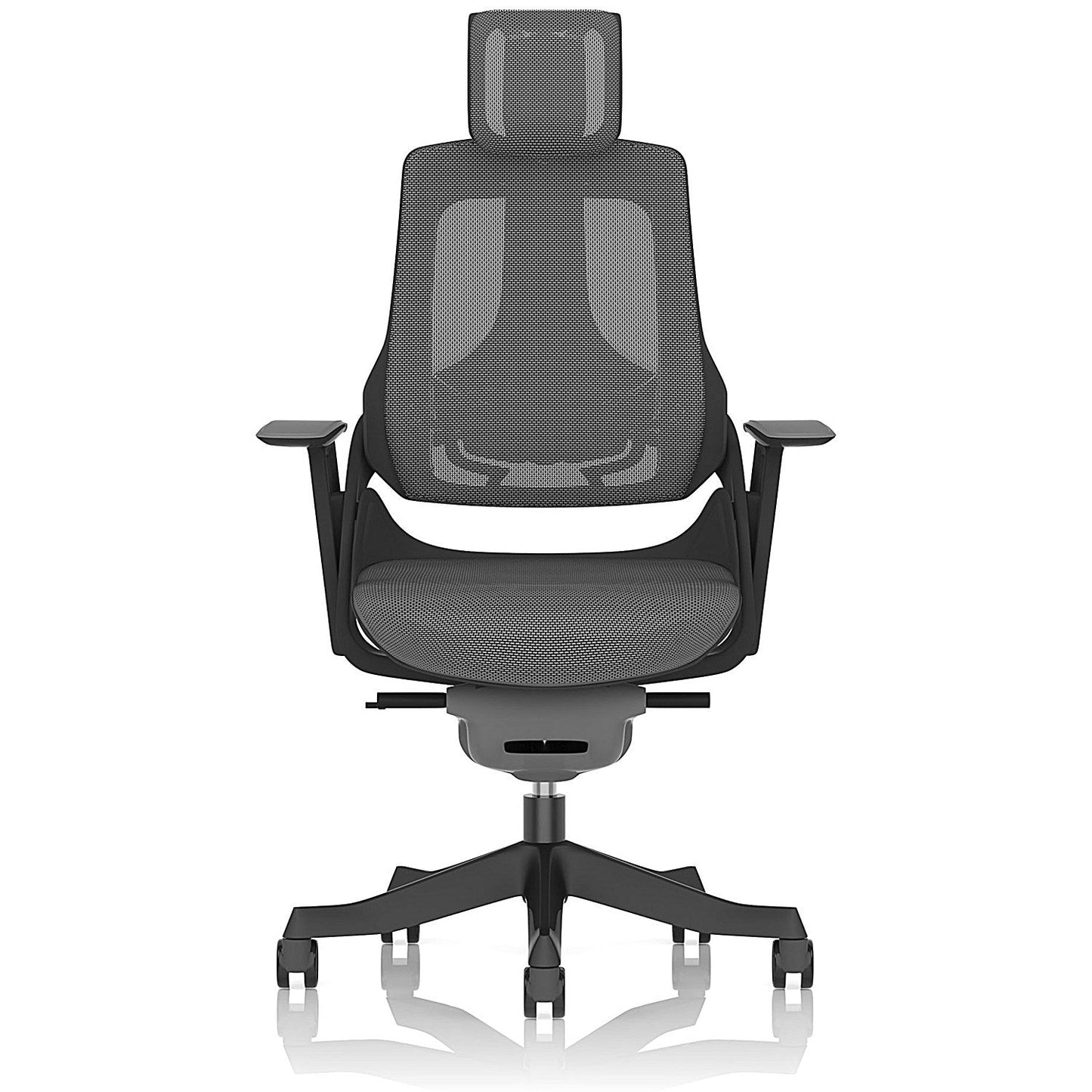 Zure Noir Black Shell Black Base Charcoal Mesh with Headrest