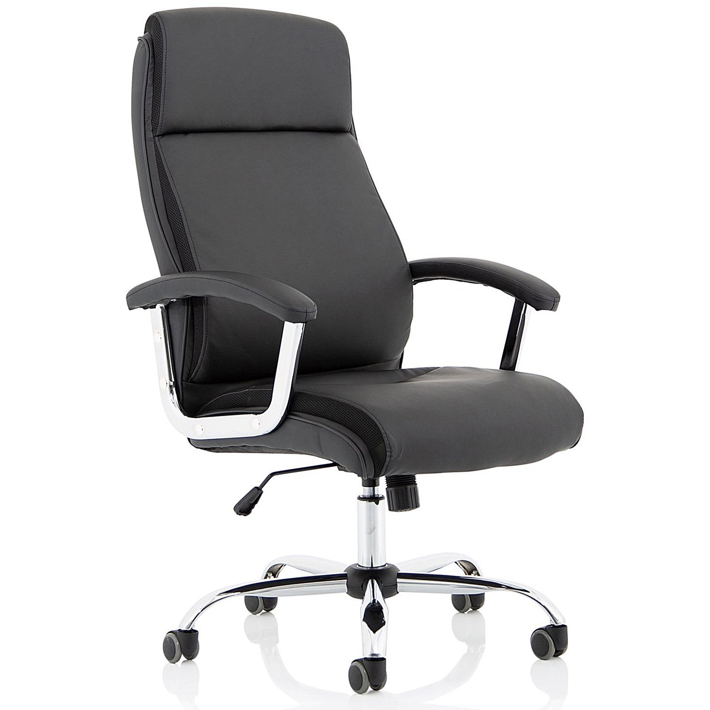 Hatley Executive Chair, Fixed Height Arms, Black