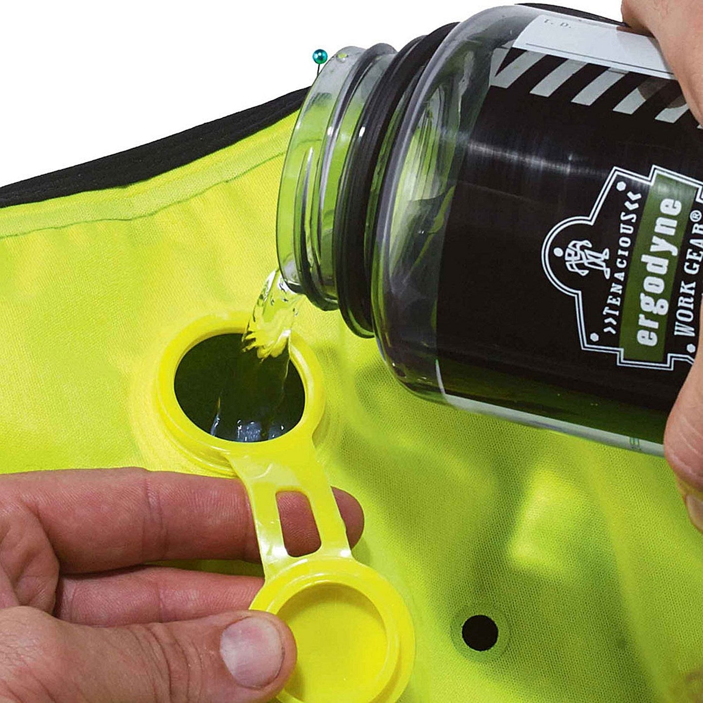 Ergodyne Premium Dry Evaporative Cooling Vest, Lime Green, XL
