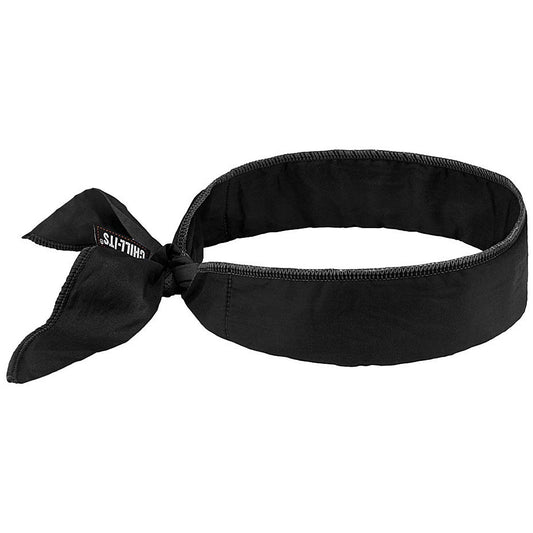 Ergodyne Evaporative Cooling Bandana, Black Easy2Order : EY6702BL