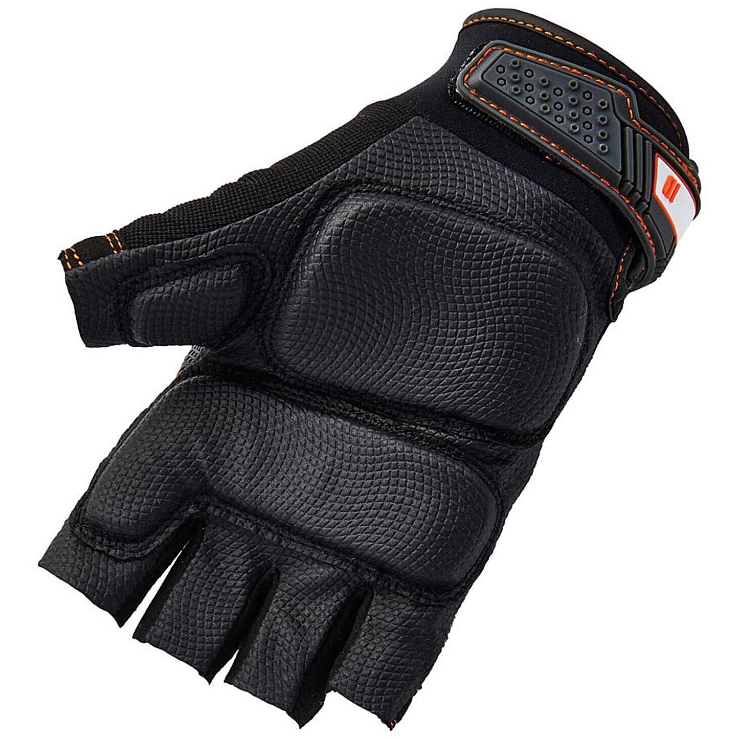 Ergodyne Impact Fingerless Gloves, Black, Large