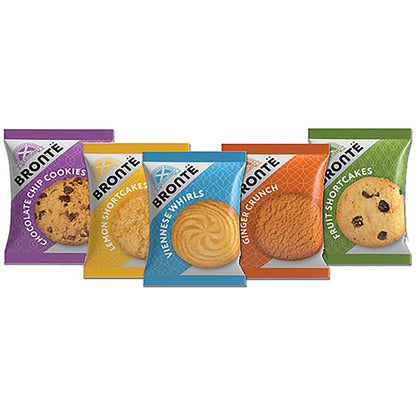 Bronte Traditional Biscuit Mini Packs, 5 Varieties, Pack of 100
