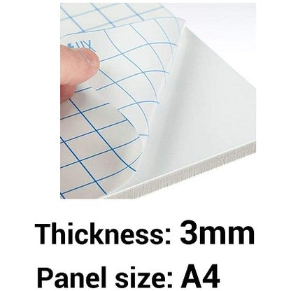 Self-adhesive Foamboard, A4, White, 3mm Thick, Box of 30