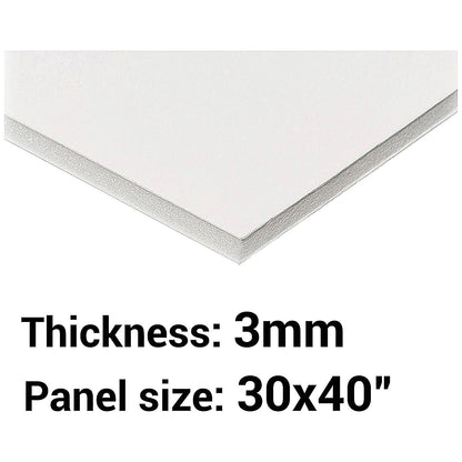 Foamboard, 30'' x 40'', White, 3mm Thick, Box of 35