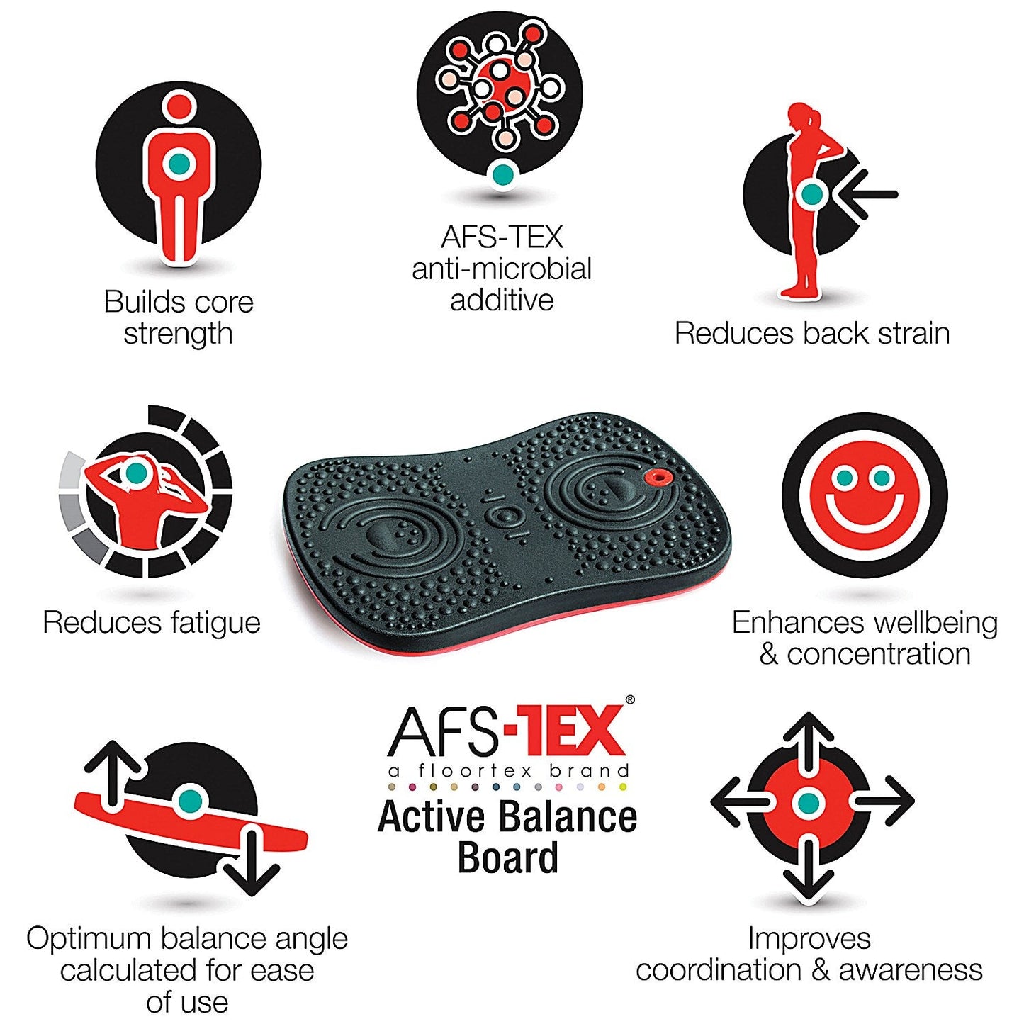 Floortex AFS-TEX Active Balance Board 50 x 35cm