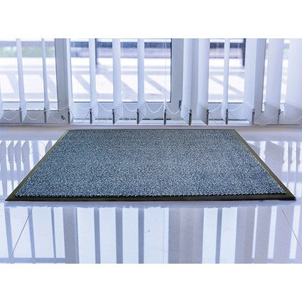 Floortex Door Mat, Dust & Moisture Control, Polypropylene, 1200mmx1800mm, Blue