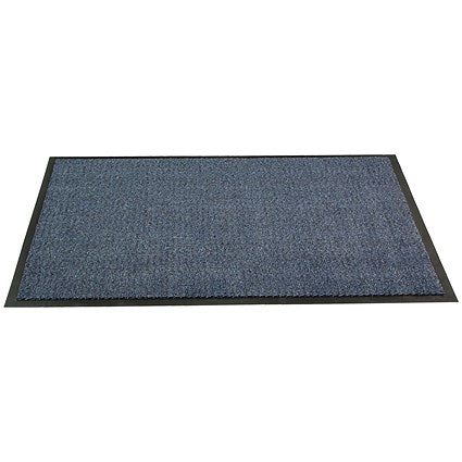 Floortex Door Mat, Dust & Moisture Control, Polypropylene, 900mmx1500mm, Blue