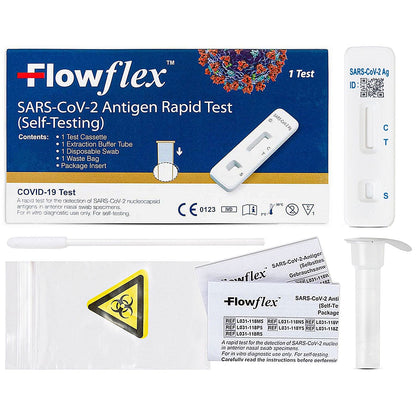 FlowFlex Rapid Lateral Flow Covid-19 Antigen Test, 10 Individual Tests