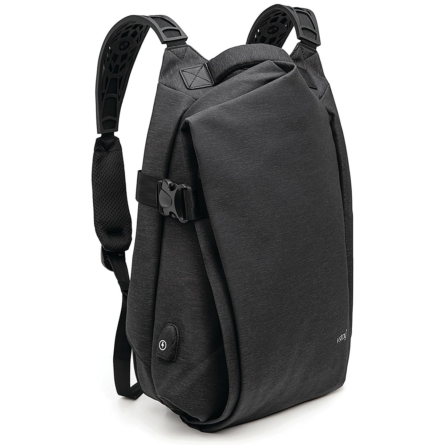 i-Stay Water Resistant Laptop/Tablet Expandable Backpack, For up to 15.6 Inch Laptops, Grey