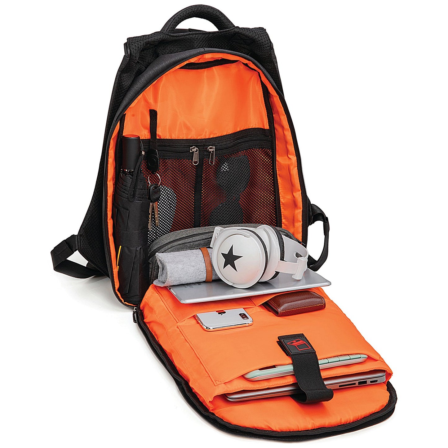 i-Stay Water Resistant Laptop/Tablet Expandable Backpack, For up to 15.6 Inch Laptops, Grey