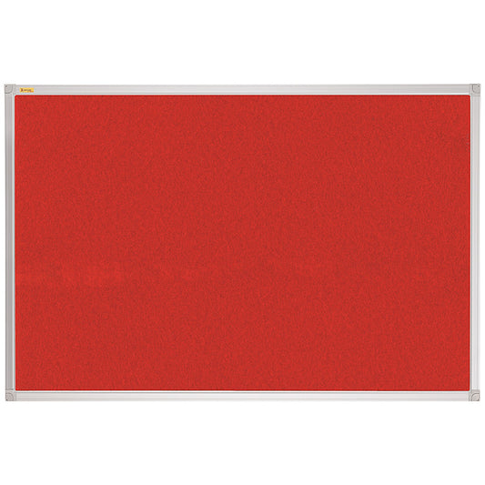 Franken X-traLine Noticeboard, Felt, W1800xH1200mm, Red