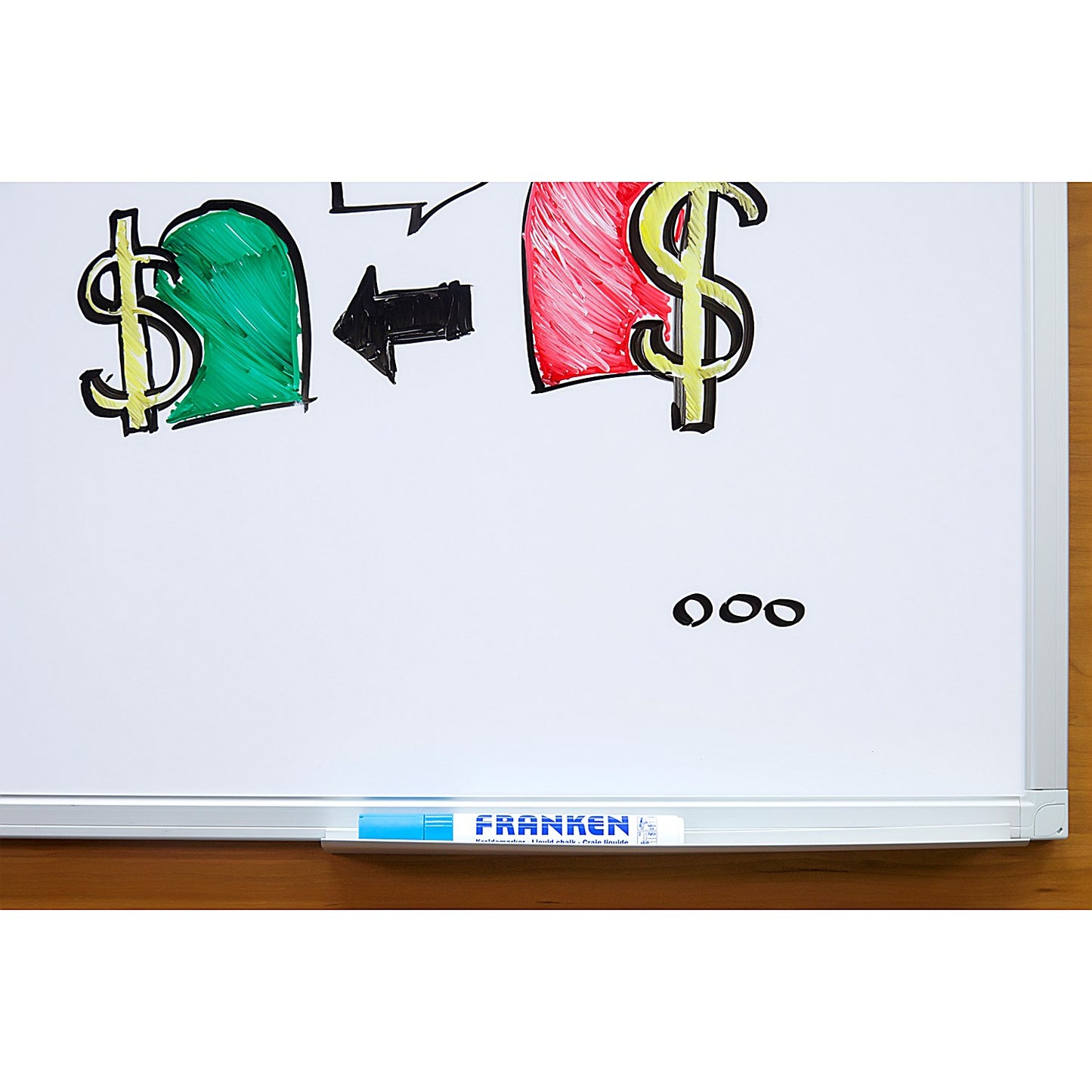 Franken X-tra Line Whiteboard, Aluminium Frame, 600xH450mm