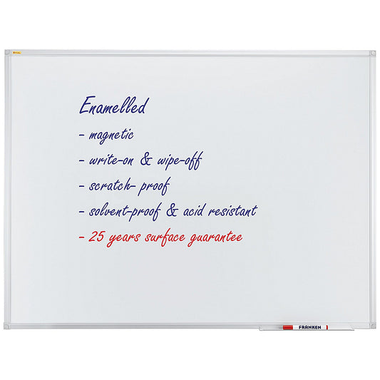 Franken ValueLine Whiteboard, Aluminium Frame, 1500x1000mm