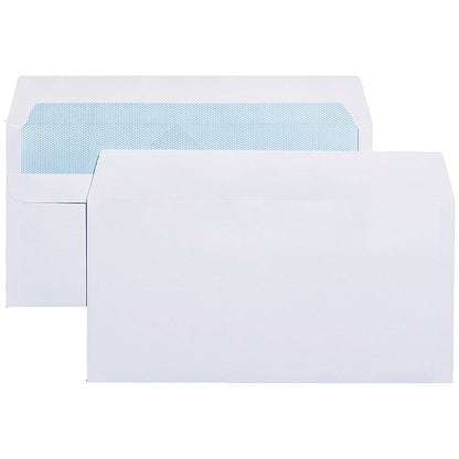5 Star Value DL Envelopes, Press Seal, 90gsm, Pack of 1000