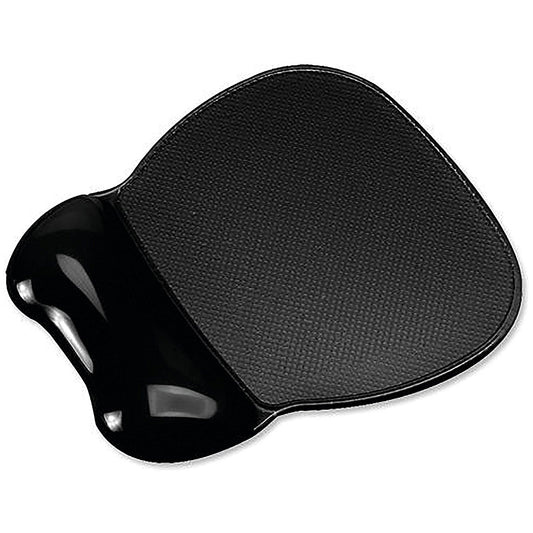 5 Star Mouse Mat Pad with Wrist Rest, Easy Clean, Soft Gel, Black Easy2Order : FS4039916