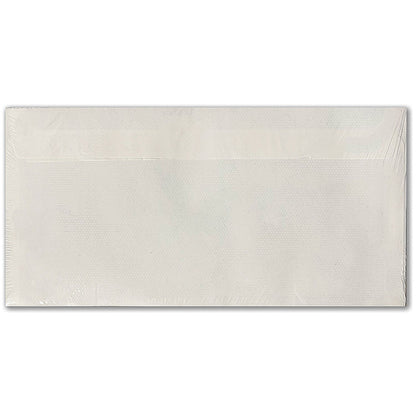 5 Star DL Plain Wallet Envelopes, Self Seal, 80gsm, White, Pack of 25