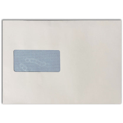 5 Star C5 Window Pocket Envelopes, Peel and Seal, 80gsm, White, Pack of 25