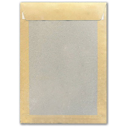 5 Star C4 Board Backed Envelopes, Peel and Seal, 120gsm, Manilla, Pack of 10