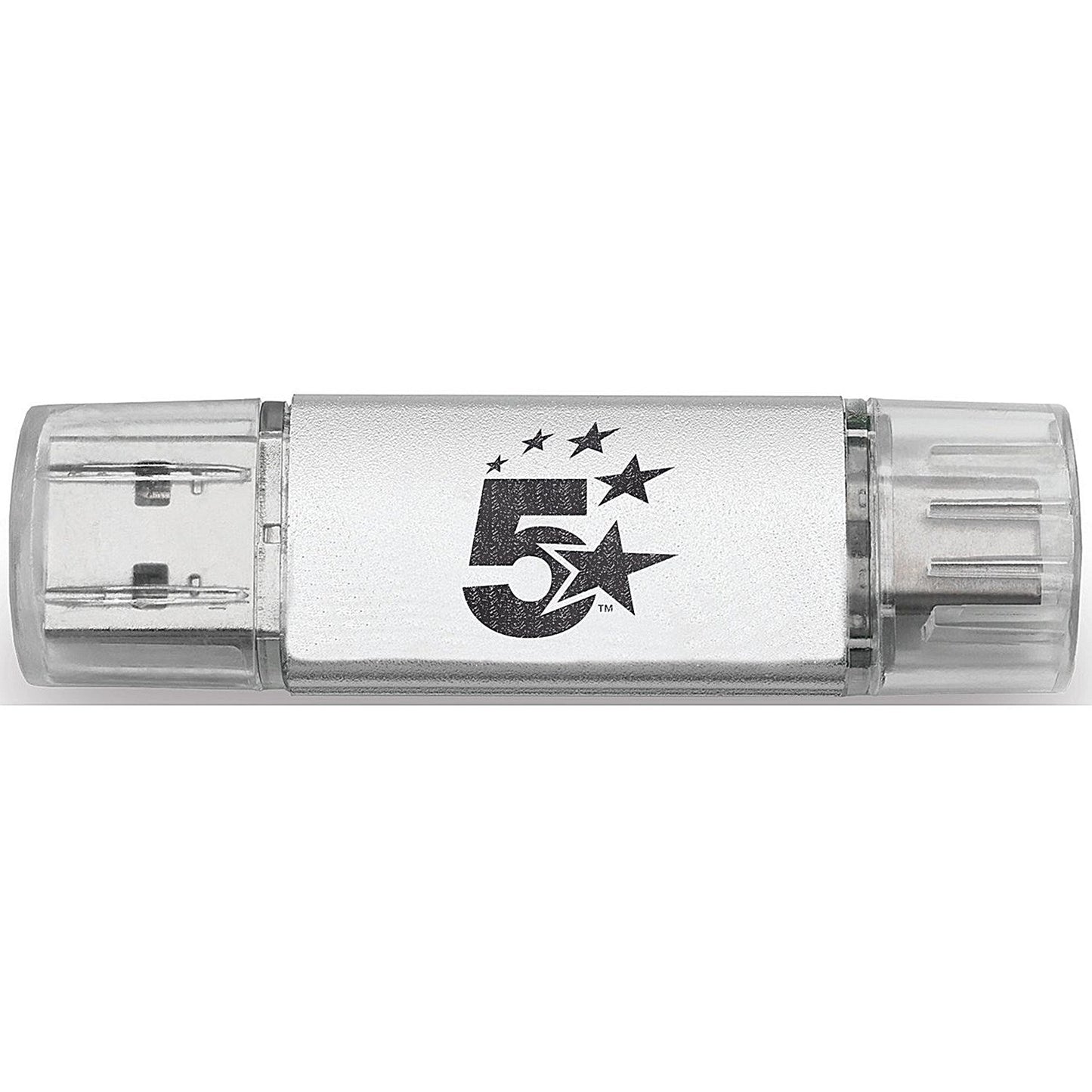 5 Star USB 3.2 Gen 1 Combo Flash Drive with USB A/C 64GB Silver
