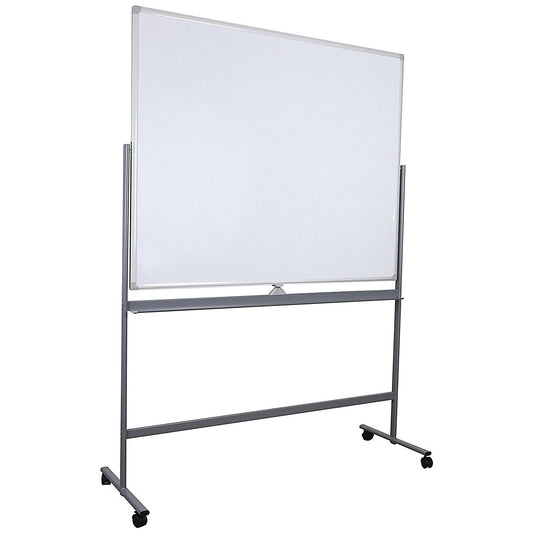 5 Star 1500 x 1200mm Mobile Double Sided Magnetic Whiteboard Easy2Order : FS668152