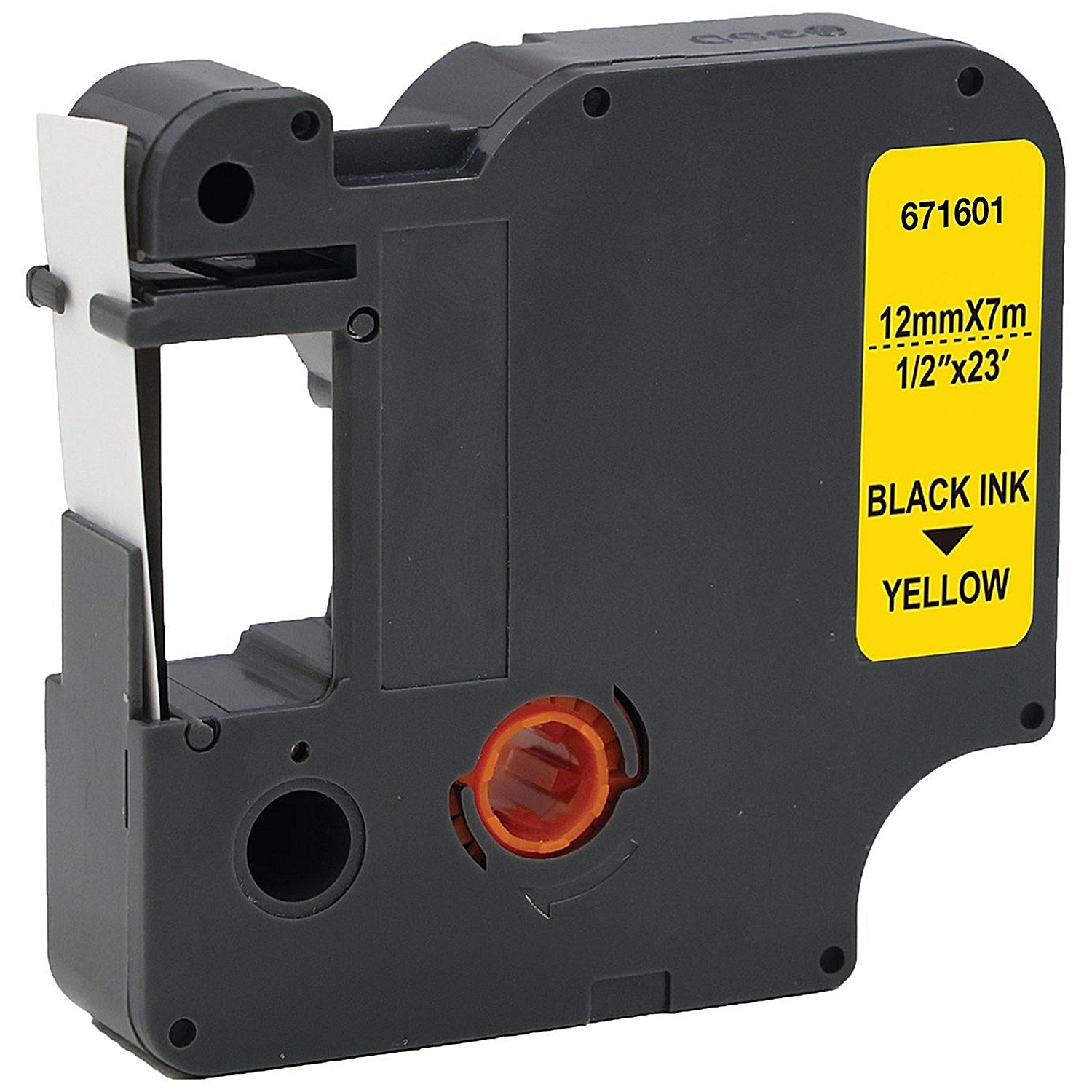 Five Star Non-OEM Replacement for Dymo 45018 Black on Yellow 12mm x 7m FS671601 Easy2Order : FS671601