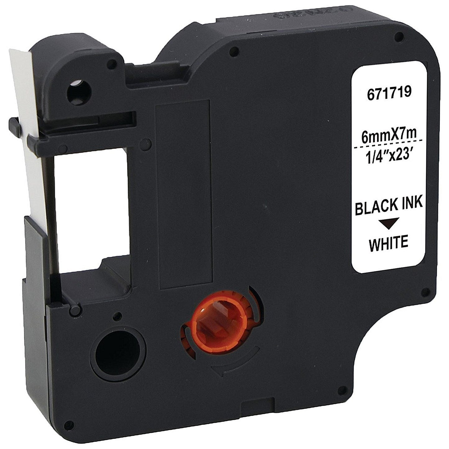 Five Star Non-OEM Replacement for Dymo 43613 Black on White 6mm x 7m FS671719 Easy2Order : FS671719
