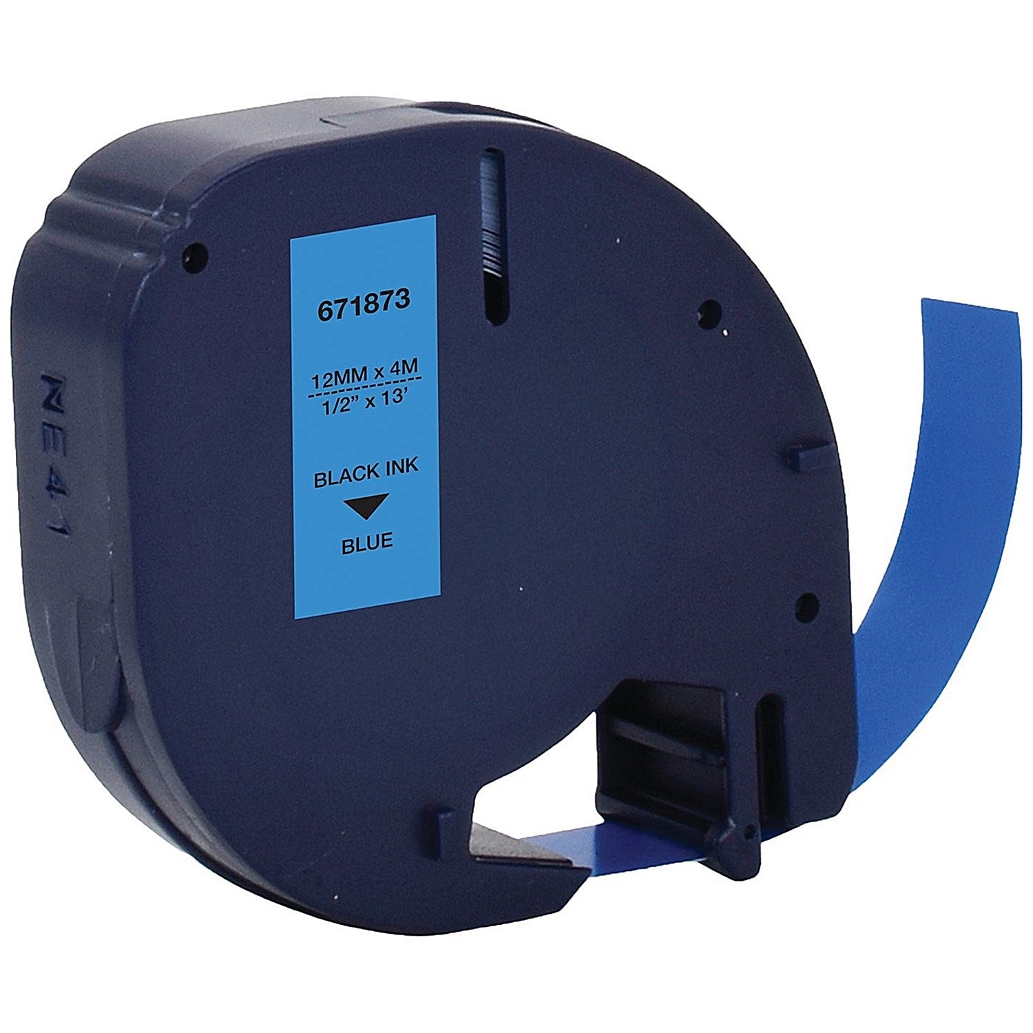 Five Star Non-OEM Replacement for Dymo 91205 Black on Blue 12mm x 4m FS671873 Easy2Order : FS671873