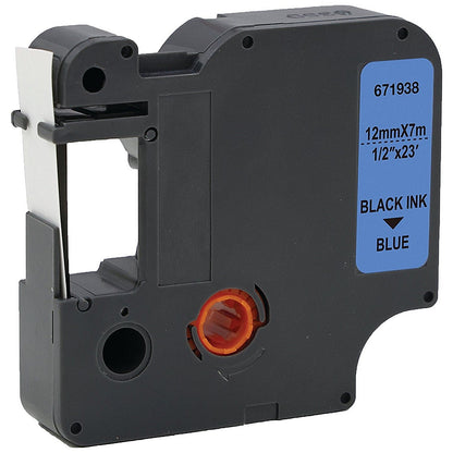 Five Star Non-OEM Replacement for Dymo 45016 Black on Blue 12mm x 7m FS671938 Easy2Order : FS671938