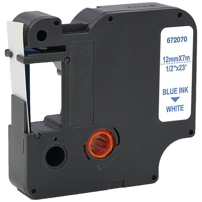 Five Star Non-OEM Replacement for Dymo 45014 Blue on White 12mm x 7m FS672070 Easy2Order : FS672070