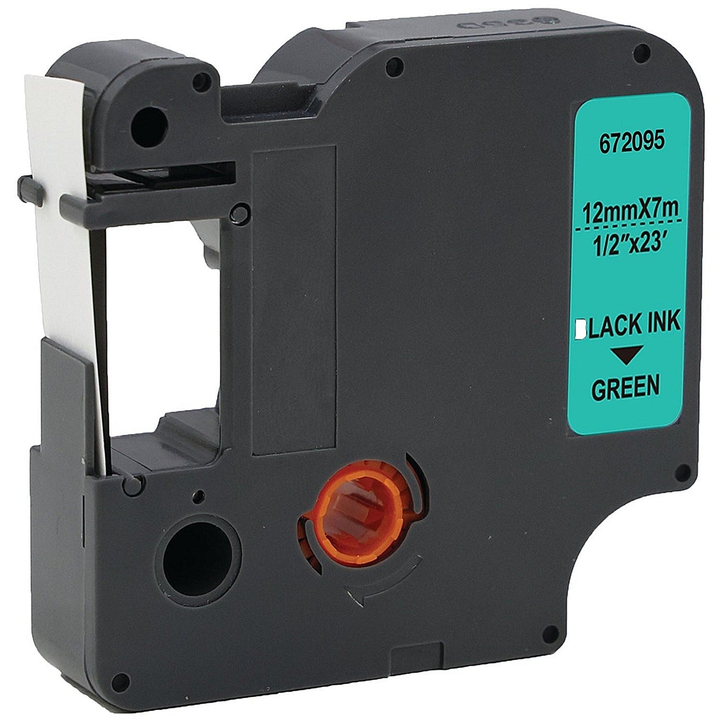 Five Star Non-OEM Replacement for Dymo 45019 Black on Green 12mm x 7m FS672095 Easy2Order : FS672095