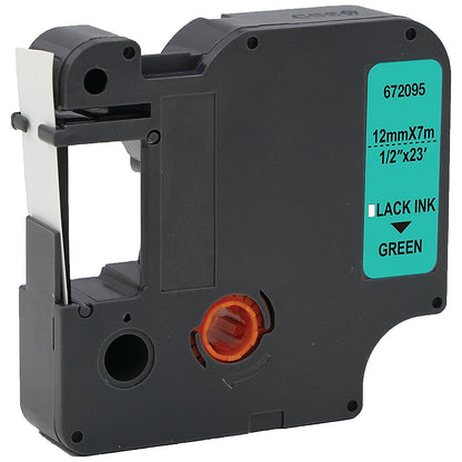 Five Star Non-OEM Replacement for Dymo 45019 Black on Green 12mm x 7m FS672095 Easy2Order : FS672095