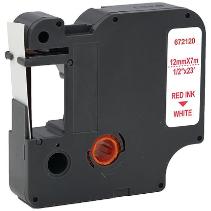 Five Star Non-OEM Replacement for Dymo 45015 Red on White 12mm x 7m FS672120 Easy2Order : FS672120
