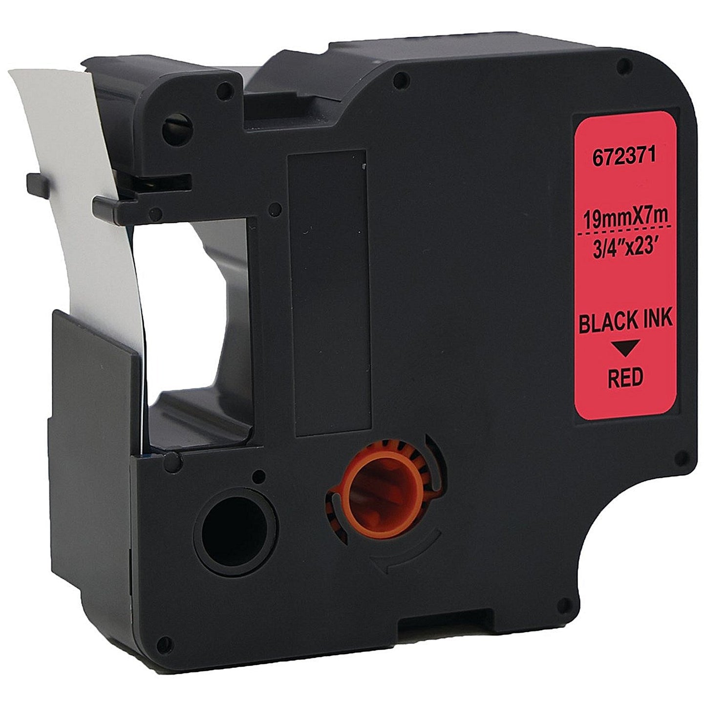 Five Star Non-OEM Replacement for Dymo 45807 Black on Red 19mm x 7m FS672371 Easy2Order : FS672371