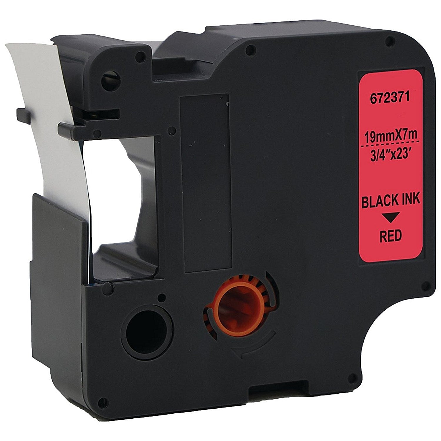 Five Star Non-OEM Replacement for Dymo 45807 Black on Red 19mm x 7m FS672371 Easy2Order : FS672371