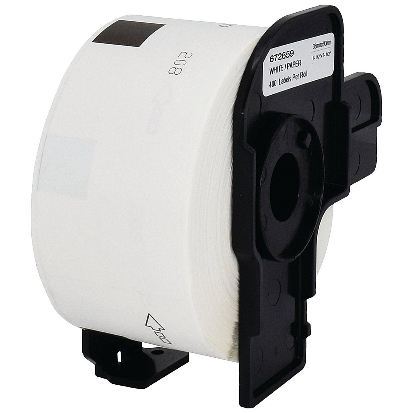 Five Star Non-OEM Replacement for Brother DK-11208 Black on White 38mm x 90mm 400/Roll FS672659 Easy2Order : FS672659