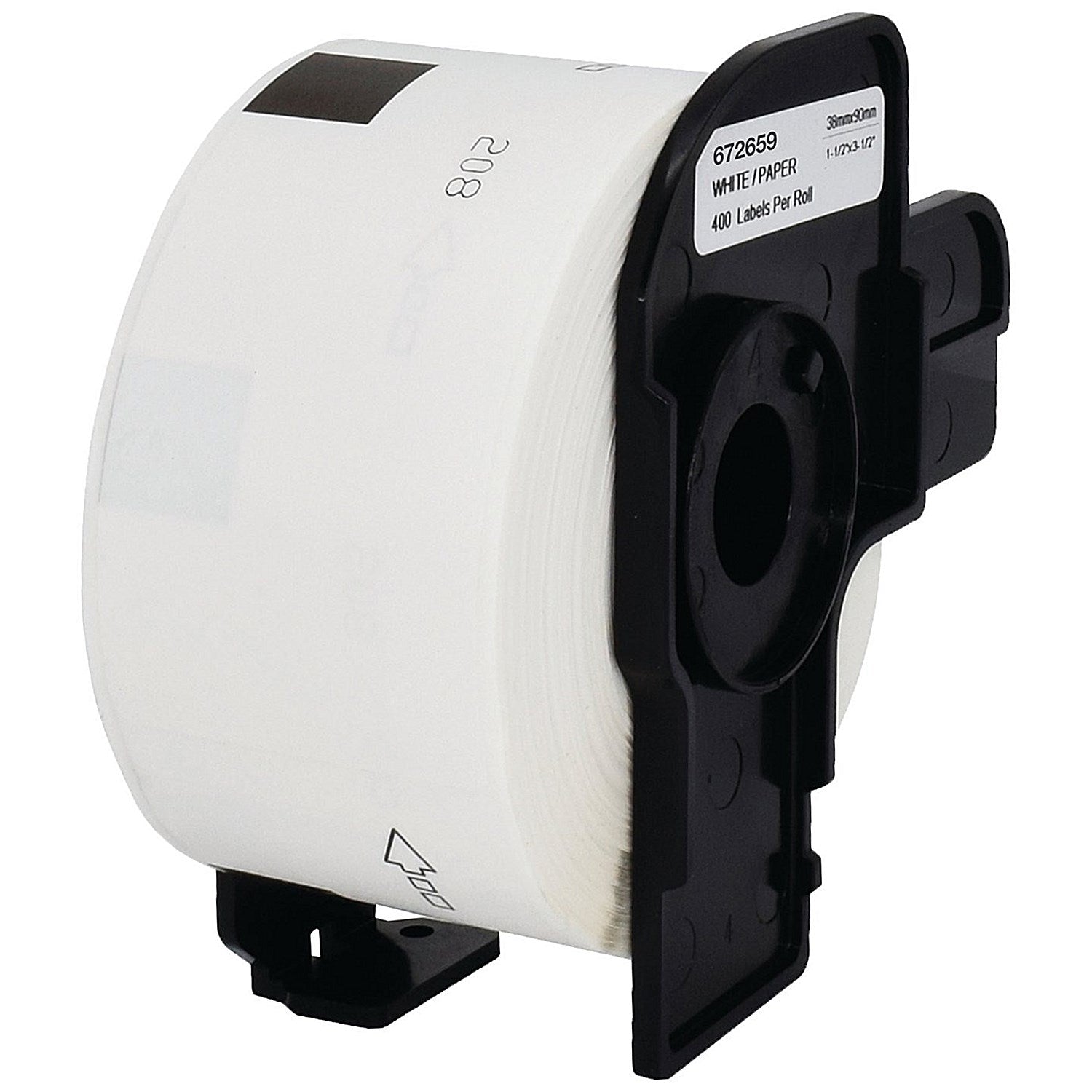 Five Star Non-OEM Replacement for Brother DK-11208 Black on White 38mm x 90mm 400/Roll FS672659 Easy2Order : FS672659