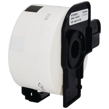 Five Star Non-OEM Replacement for Brother DK-11208 Black on White 38mm x 90mm 400/Roll FS672659 Easy2Order : FS672659