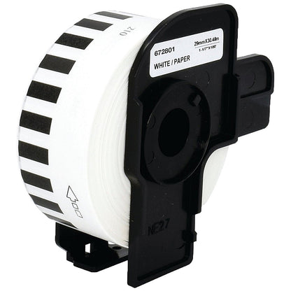 Five Star Non-OEM Replacement for Brother DK-22210 Black on White 29mm x 30.48m FS672801 Easy2Order : FS672801