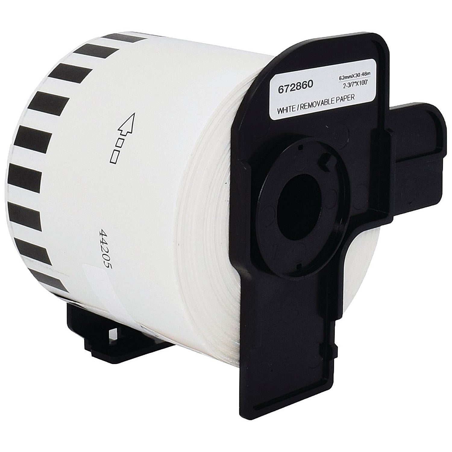 Five Star Non-OEM Replacement for Brother DK-44205 Black on White 62mm x 30.48m FS672860 Easy2Order : FS672860