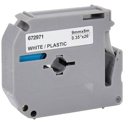 Five Star Non-OEM Replacement for Brother M-K221 Black on White 9mm x 8m FS672971 Easy2Order : FS672971