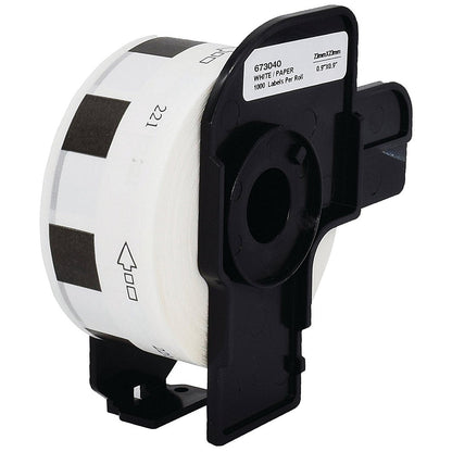 Five Star Non-OEM Replacement for Brother DK-11221 Black on White 23mm x 23mm 1000/Roll FS673040 Easy2Order : FS673040
