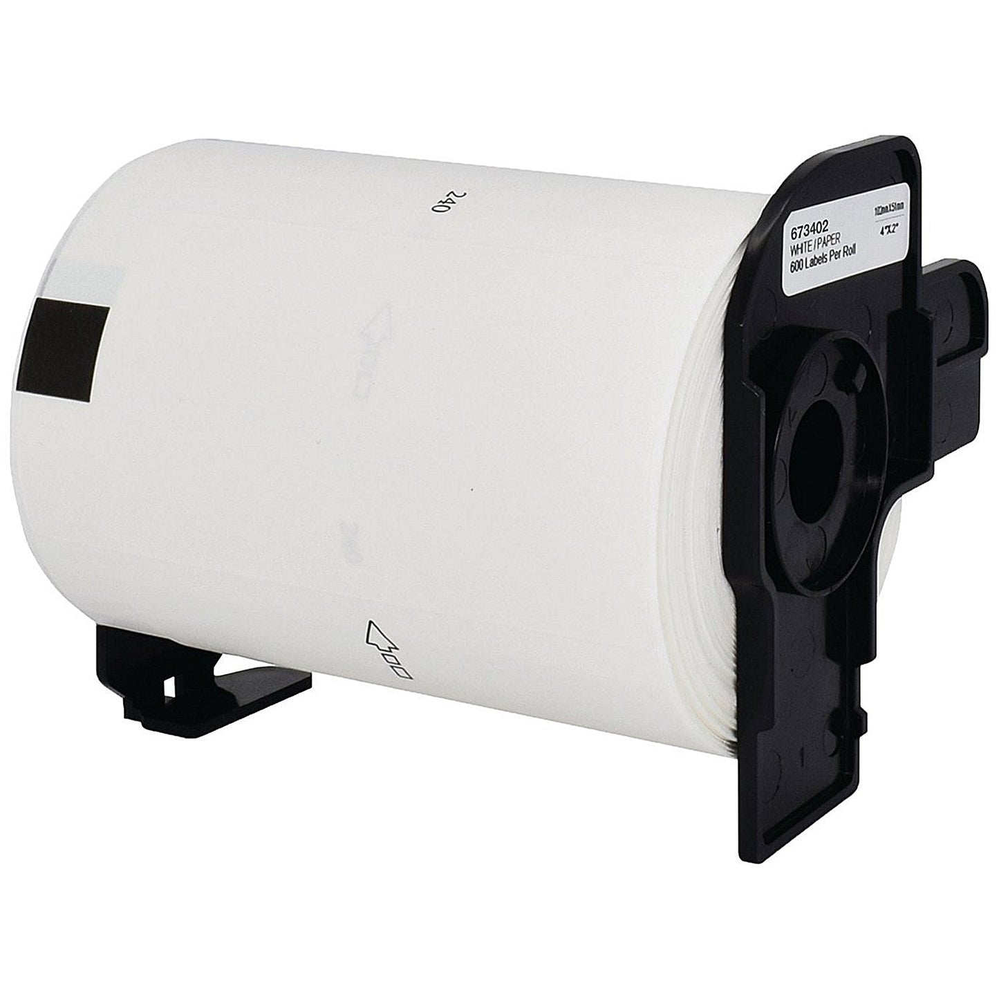 Five Star Non-OEM Replacement for Brother DK-11240 Black on White 102mm x 51mm 600/Roll FS673402 Easy2Order : FS673402