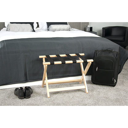 York Wooden Luggage Rack Light Wood Easy2Order : FUP21375