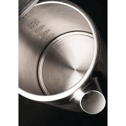 Canterbury Kettle, 0.6 Litre, Brushed Steel