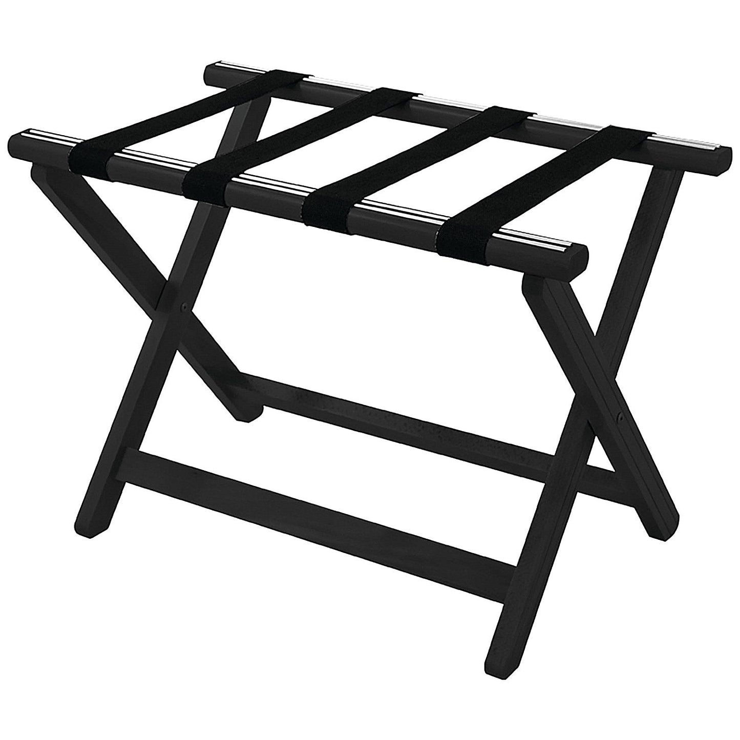 York Wooden Luggage Rack Black