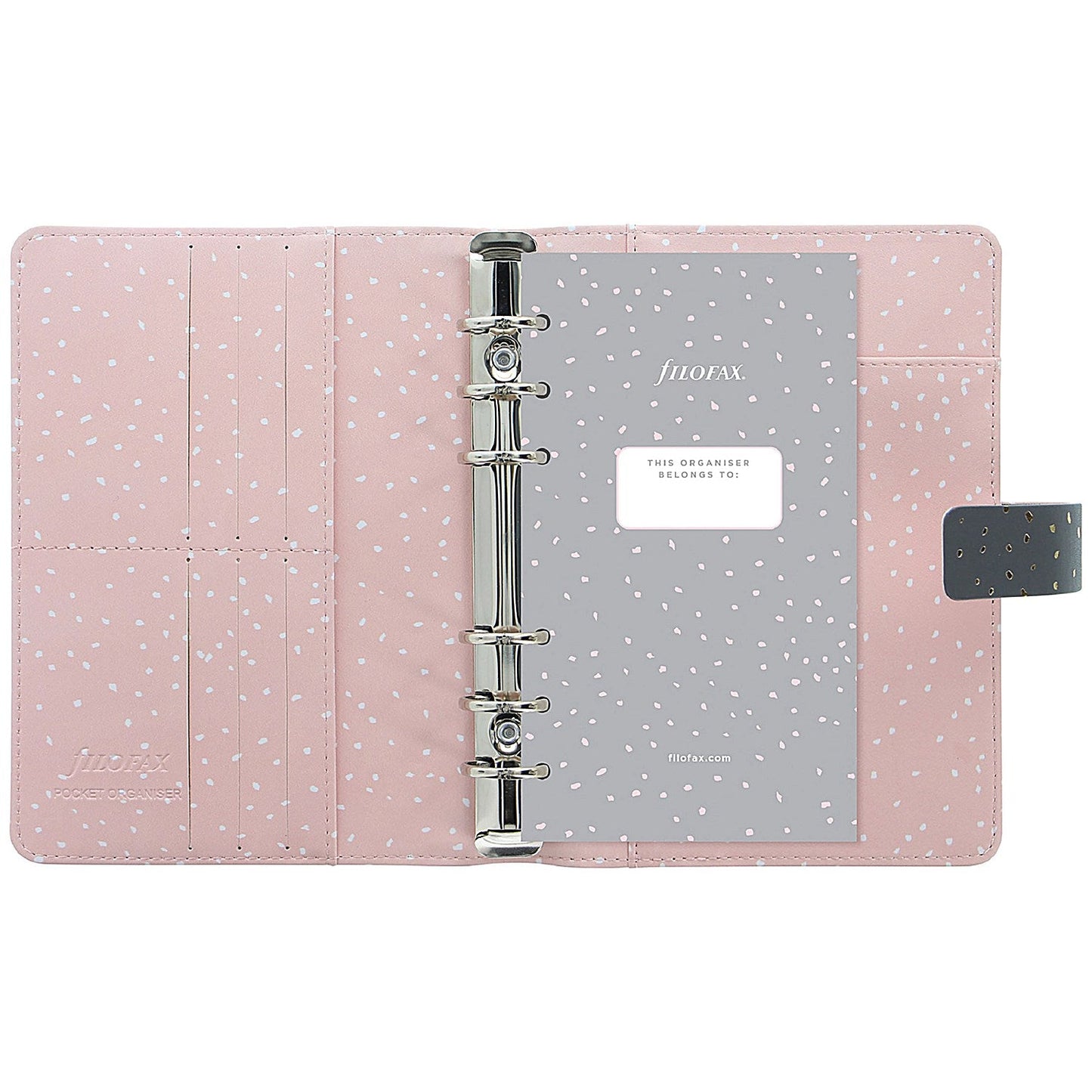 Filofax Personal Confetti Organiser, Charcoal