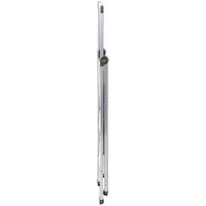 Climb-It Slim Aluminium Step Ladder with Handrail, 2 Tread, Silver